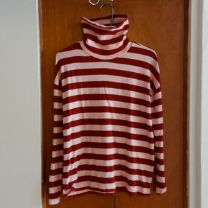 Turtleneck striped shirt